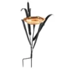 Achla Standing Bird Baths Copper Single Cattail Bird Bath