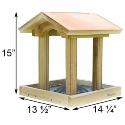Woodlink Coppertop Cedar Hopper Bird Feeder Hopper Feeders