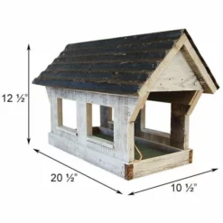 Bird In Hand Post / Pole Mounted Feeders Covered Bridge Bird Feeder