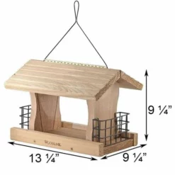 Woodlink Deluxe Cedar Bird Feeder With Suet Cages Hanging Feeders