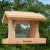 Woodlink Deluxe Large Cedar Bird Feeder Hanging Feeders 2 Woodlink Deluxe Large Cedar Bird Feeder Hanging Feeders