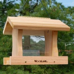 Woodlink Deluxe Large Cedar Bird Feeder Hanging Feeders