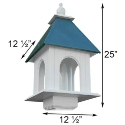 A Wing And A Prayer Decorative Feeders Dogwood Bird Feeder With Verdigris Roof