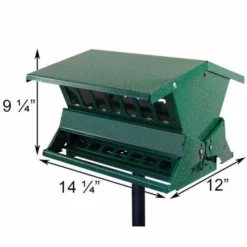 Heritage Farms Double Sided Absolute II Bird Feeder With Pole & Hanger Post / Pole Mounted Feeders