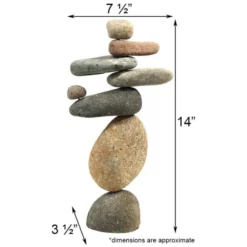 Ancient Graffiti Eight Stone Cairn, 14"H