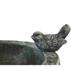 Athens Stonecasting Standing Bird Baths His Eye Is On The Sparrow, Forest White Bird Bath 11 Athens Stonecasting Standing Bird Baths His Eye Is On The Sparrow, Forest White Bird Bath