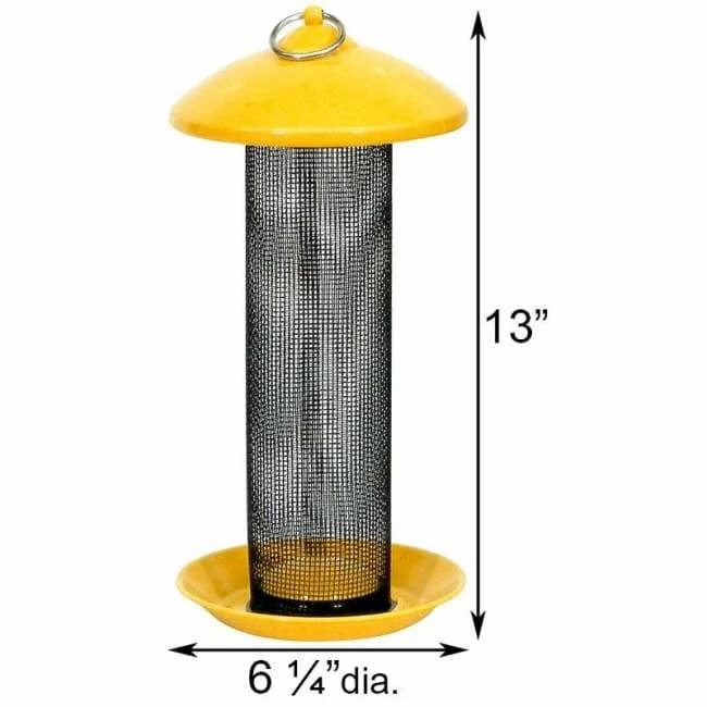 Stokes Select Hanging Feeders Finch Screen Mesh Yellow Bird Feeder 4 Stokes Select Hanging Feeders Finch Screen Mesh Yellow Bird Feeder