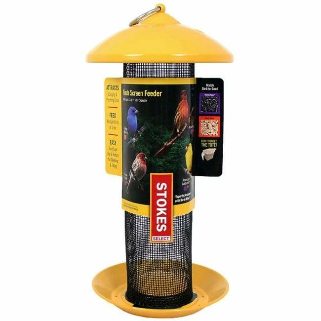 Stokes Select Hanging Feeders Finch Screen Mesh Yellow Bird Feeder 6 Stokes Select Hanging Feeders Finch Screen Mesh Yellow Bird Feeder