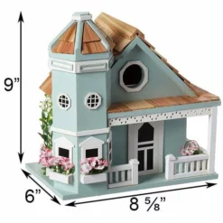 Home Bazaar Flower Pot Cottage Blue Bird House