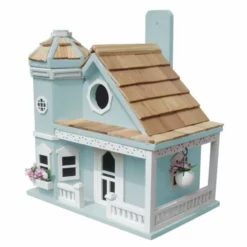 Home Bazaar Flower Pot Cottage Blue Bird House