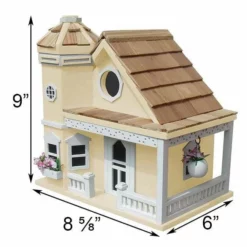 Home Bazaar Flower Pot Cottage Yellow Bird House