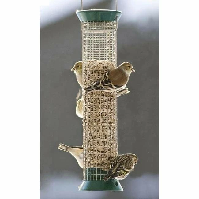 Droll Yankees Hanging Feeders New Generation 13" Peanut Bird Feeder, Green 3 Droll Yankees Hanging Feeders New Generation 13" Peanut Bird Feeder, Green
