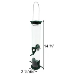 Droll Yankees New Generation 15" Bird Feeder, Green Hanging Feeders