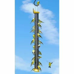 Droll Yankees New Generation 36" Finch Flocker Bird Feeder, Yellow Hanging Feeders