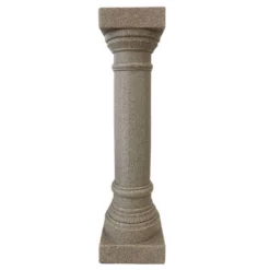 Emsco Group Greek Column Pedestal, Sandstone Colored, 32