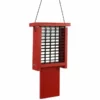 Woodlink Going Green Suet Feeder With Tail Prop, Red Hanging Feeders
