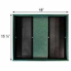 Songbird Essentials Hanging Platform Green Bird Feeder, Large Hanging Feeders