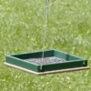 Songbird Essentials Hanging Platform Green And Brown Bird Feeder, Small Hanging Feeders