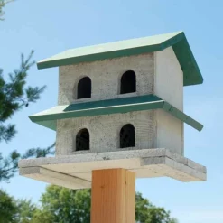 Bird In Hand Hanover Purple Martin House With 4-Rooms Post / Pole Mounted Houses