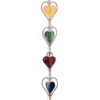 Ancient Graffiti Lawn & Garden Heart Rain Chain, Multicolored