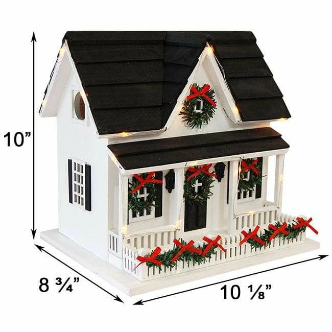 Home Bazaar Holiday Bird House With LEDs Post / Pole Mounted Houses 5 Home Bazaar Holiday Bird House With LEDs Post / Pole Mounted Houses
