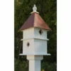 A Wing And A Prayer Holly Bird House With Hammered Copper Colored Metal Roof Decorative Houses
