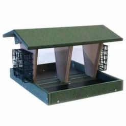Songbird Essentials Hanging Feeders Large Double Hopper Seed And Suet Feeder
