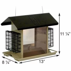 Stokes Select Large Hopper Feeder With Suet Cages