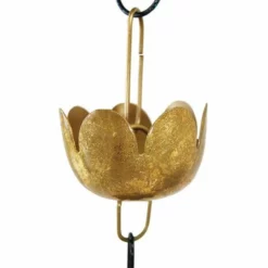 Ancient Graffiti Lily Rain Chain, Multicolored Lawn & Garden