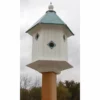 A Wing And A Prayer Magnolia Bird House With Verdigris Roof Decorative Houses