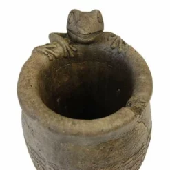 Athens Stonecasting Mayan Frog Planter