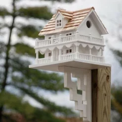 Home Bazaar Novelty Cottage Bird House With Bracket