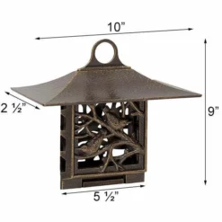 Whitehall Products Nuthatch Bronze Colored Suet Feeder Hanging Feeders