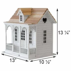 Home Bazaar Orchard Cottage White Bird House Decorative Houses