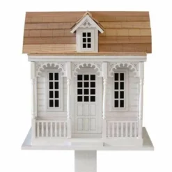 Home Bazaar Orchard Cottage White Bird House Decorative Houses
