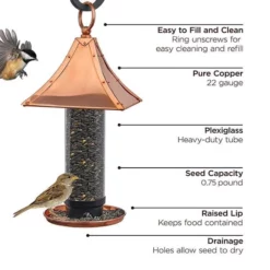 Good Directions Hanging Feeders Palazzo Coppertop Bird Feeder