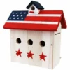 Woodlink Post / Pole Mounted Houses Patriotic Wren House With Three Perches
