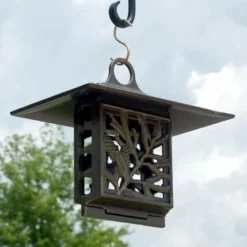 Whitehall Products Hanging Feeders Pinecone French Bronze Colored Suet Feeder