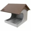 Green Meadow Houses & Feeders Polywood Brown And Gray Recycled Plastic Cardinal Platform Bird Feeder