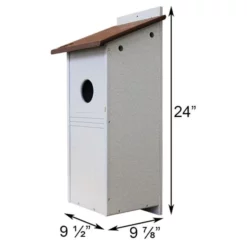 Green Meadow Houses & Feeders Polywood Brown And Gray Recycled Plastic Flicker House