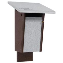 Green Meadow Houses & Feeders Polywood Gray And Brown Recycled Plastic Sparrow Resistant Bluebird House