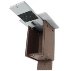 Green Meadow Houses & Feeders Polywood Gray And Brown Recycled Plastic Sparrow Resistant Bluebird House