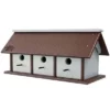 Green Meadow Houses & Feeders Polywood Recycled Plastic Horizontal Triple Wren House