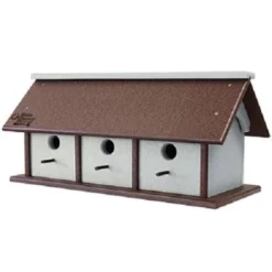 Green Meadow Houses & Feeders Polywood Recycled Plastic Horizontal Triple Wren House