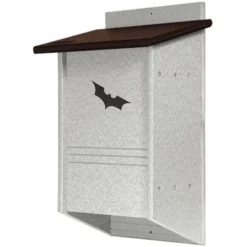 Green Meadow Houses & Feeders Polywood Recycled Plastic Triple Chamber Bat House, 40 Bats