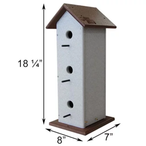 Assorted Green Meadow Houses & Feeders Post / Pole Mounted Houses