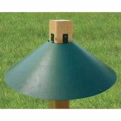Woodlink Bird Feeder Accessories Post Mount Green Squirrel Baffle