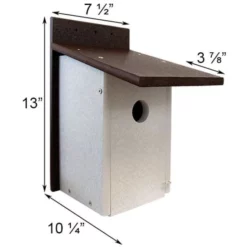 Prime Retreat Post / Pole Mounted Houses Premium Recycled Plastic Bluebird House