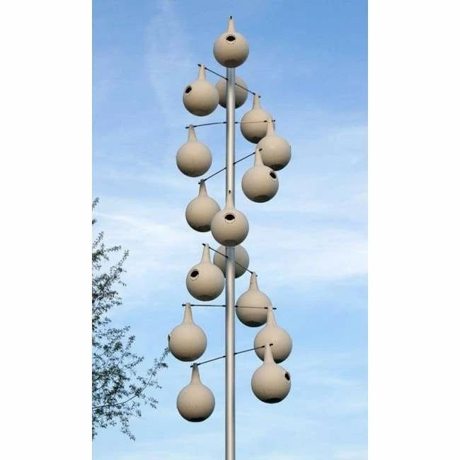 Heath Mfg Bird House Accessories Purple Martin Two-Piece Gourd With Crescent SREH - 8 Pack 4 Heath Mfg Bird House Accessories Purple Martin Two-Piece Gourd With Crescent SREH - 8 Pack