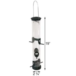 Aspects Hanging Feeders Quick-Clean Seed Tube Bird Feeder, Large Spruce